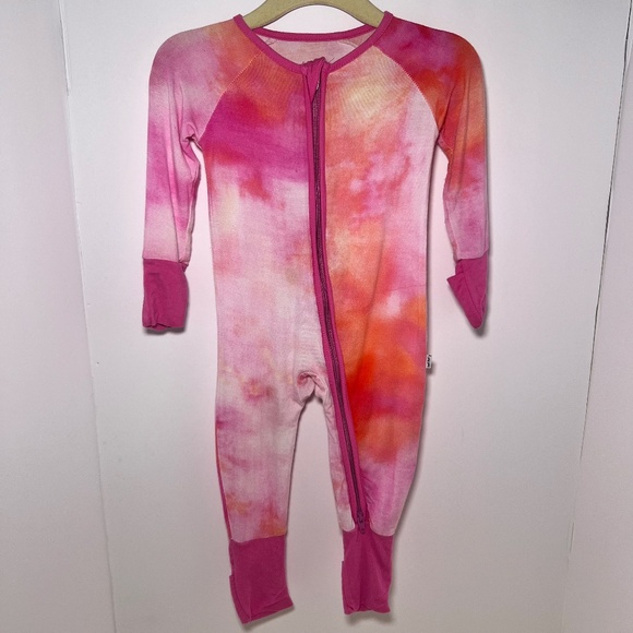 Retired Little Sleepies Sherbet Watercolor Zippy 0/3 Months Play Condition - Picture 1 of 6